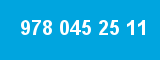978 045 25 11 978 045 25 11